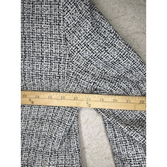 Max Mara Women's Tweed Blazer Jacket Fringe Cuff Pockets Workwear Office Size 10 - Picture 6 of 10